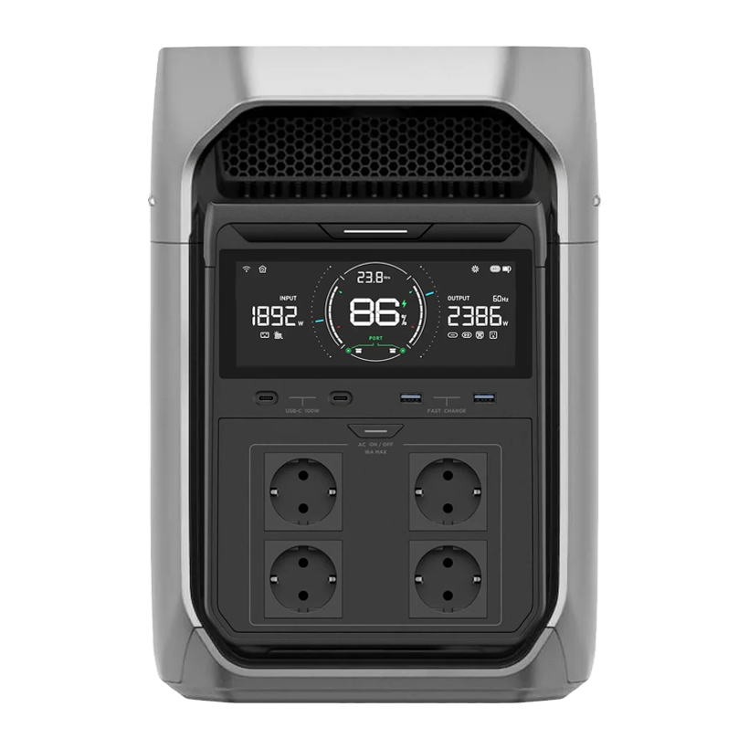 Зарядна станція EcoFlow DELTA 3 Plus Black 1024 Wh 1800 W - Retromagaz