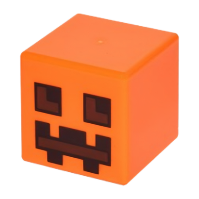 Фігурка Lego Minecraft Head Modified Cube Pumpkin Jack O' Lantern Snow Golem Games 19729pb001 2шт Б/У - Retromagaz