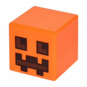 Фигурка Lego Minecraft Head Modified Cube Pumpkin Jack O' Lantern Snow Golem Games 19729pb001 2шт Б/У