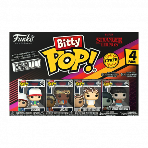 Пак Фигурок FUNKO POP! Bitty Pop! Stranger Things Дастин Upside Down Will Chase 23mm 83662 - Retromagaz