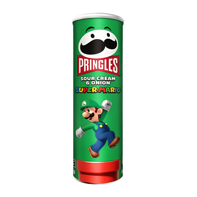 Чипсы Pringles Super Mario Sour Cream & Onion 165g - Retromagaz