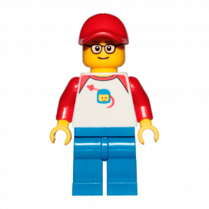 Lego Фигурка City Житель Города 12 Парень trn247 1 Ориг Б/У О
