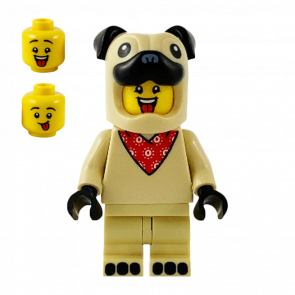 Фигурка Lego Series 21 Pug Costume Guy Collectible Minifigures col378 1 Б/У