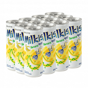 Набор Напиток 12шт Lotte Milkis Газированный Молочный Банан 250ml Набор Напиток 12шт Lotte Milkis Газированный Молочный Банан 250ml - Retromagaz