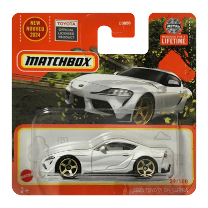 Машинка Велике Місто Matchbox 2023 Toyota GR Supra Roadtrip 1:64 HVL09/HVN37 White - Retromagaz