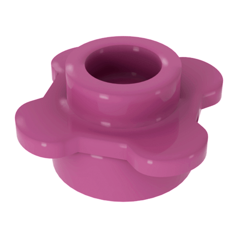 Рослина 50шт Lego Квітка 1 x 1 33291 28573 4216479 6170298 Dark Pink Б/У - Retromagaz