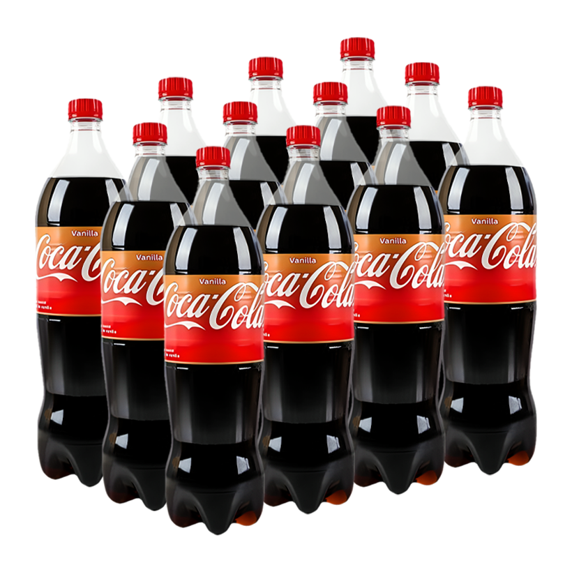 Набір Напій Coca-Cola 12шт Vanilla 1.25L - Retromagaz