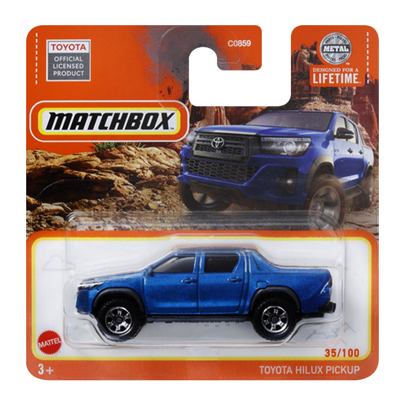 Машинка Велике Місто Matchbox Toyota Hilux Pickup Adventure 1:64 HVP13 Blue - Retromagaz