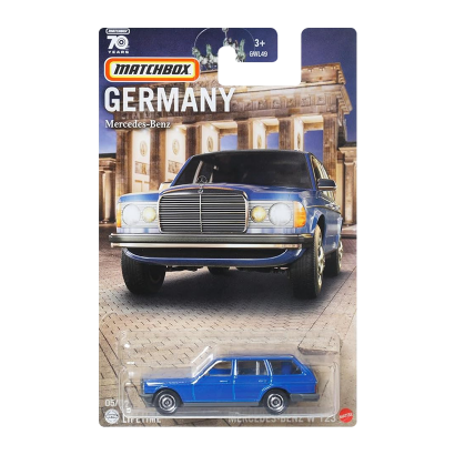 Тематична Машинка Matchbox Mercedes-Benz W123 Germany 1:64 GWL49/HPC60 Blue - Retromagaz