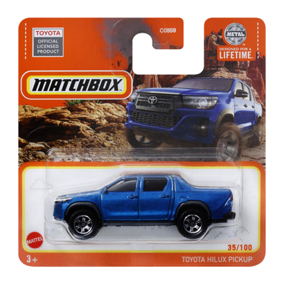 Машинка Велике Місто Matchbox Toyota Hilux Pickup Adventure 1:64 HVP13 Blue - Retromagaz