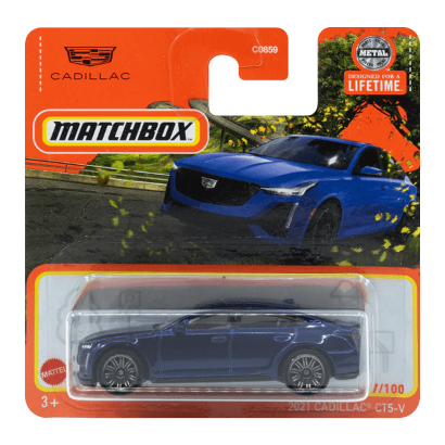 Машинка Большой Город Matchbox 2021 Cadillac CT5-V Roadtrip 1:64 HVN84 Blue - Retromagaz