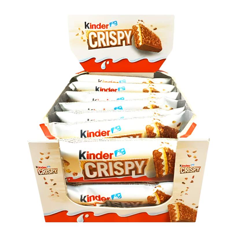 Набір Батончик 28шт Kinder Шоколадний Kinder Crispy 34g - Retromagaz