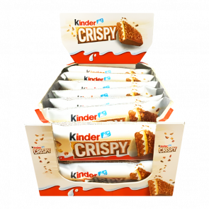 Упаковка шоколадних батончиків Kinder Crispy 34 г х 14 шт - Retromagaz