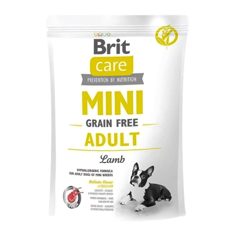 Сухой Корм для Собак Brit Care Grain-free Mini Adult Ягненок 400g - Retromagaz