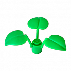 Растение Lego Flower Stem with 3 Large Leaves x8 6255 4106895 6269046 Green 2шт Б/У