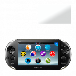 Набор Консоль Sony PlayStation Vita Slim Модифицированная 64GB Black + 5 Встроенных Игр Б/У Хороший  + Стекло RMC Trans Clear Новый - Retromagaz