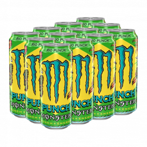 Набор Напиток Энергетический 12шт Monster Energy Juice Rio Punch 500ml Набор Напиток Энергетический 12шт Monster Energy Juice Rio Punch 500ml - Retromagaz