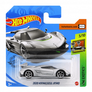 Машинка Базовая Hot Wheels 2020 Koenigsegg Jesko Exotics 1:64 GHB39 Silver - Retromagaz