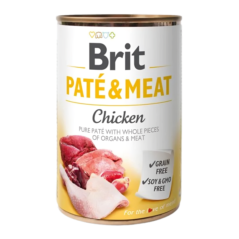 Влажный Корм для Собак Brit Care Pate & Meat Говядина и Курица 400g - Retromagaz
