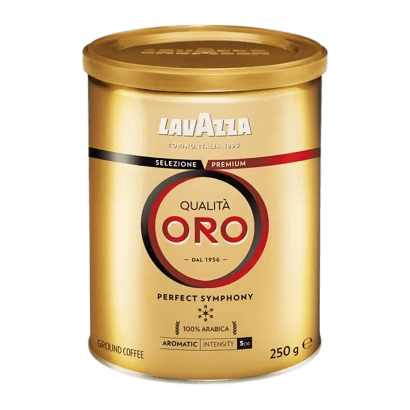 Кава Мелена Lavazza Qualita Oro Оригінал Ж/б 250g - Retromagaz