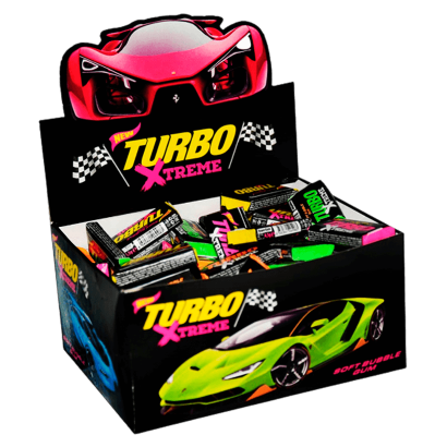 Жувальна Гумка Turbo Extreme 90g 20шт - Retromagaz