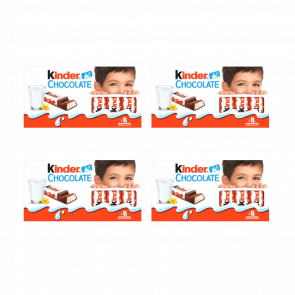 Набор Шоколад Молочный 4шт Kinder Chocolate 8 Pieces 100g - Retromagaz