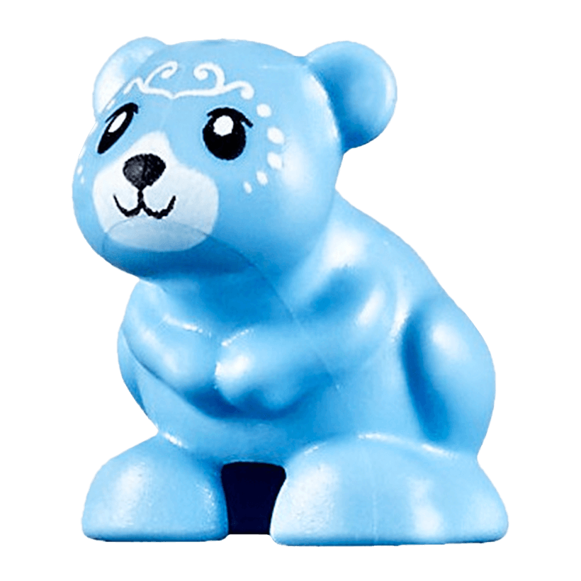 Фігурка Lego Земля Hamster Mouse Friends Elves with Black Eyes and Mouth White Muzzle Animals 24183pb05 6179268 Bright Light Blue Б/У - Retromagaz