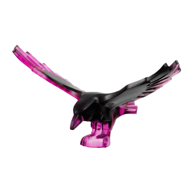 Фигурка Lego Воздух Raven with Spread Wings Animals 5272pb01 6466858 Trans-Dark Pink Б/У - Retromagaz