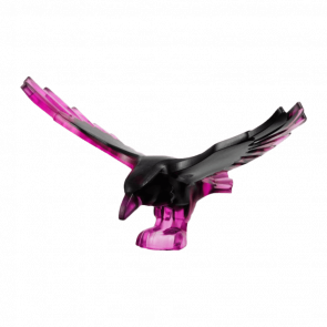 Фигурка Lego Воздух Raven with Spread Wings Animals 5272pb01 6466858 Trans-Dark Pink Б/У