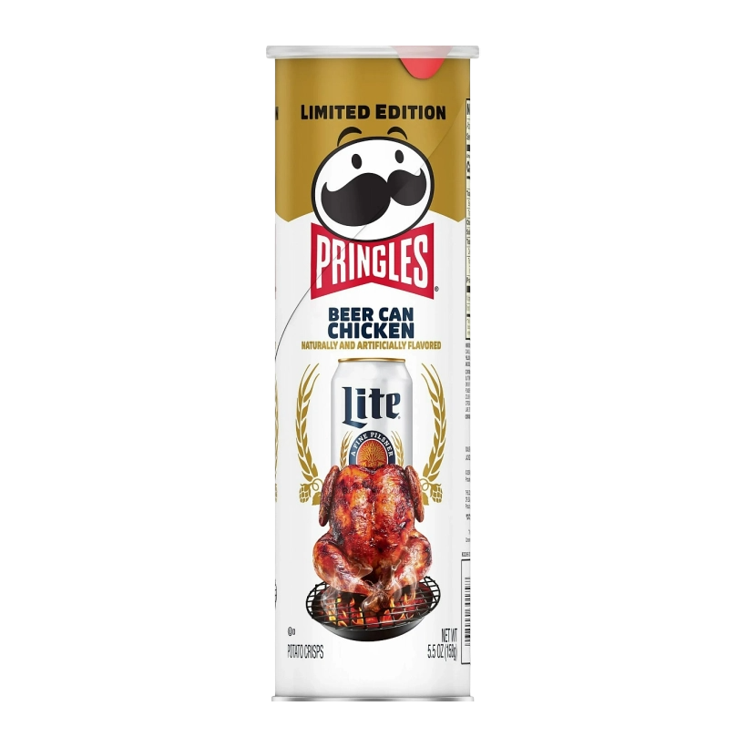 Чипсы Pringles USA Miller Lite Beer Can Chicken 158g - Retromagaz