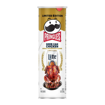 Чипсы Pringles USA Miller Lite Beer Can Chicken 158g - Retromagaz