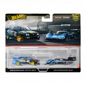 Машинка Premium Hot Wheels Volkswagen Jetta MK3 / ID R 2-Packs 1:64 HRR83 Blue 2шт