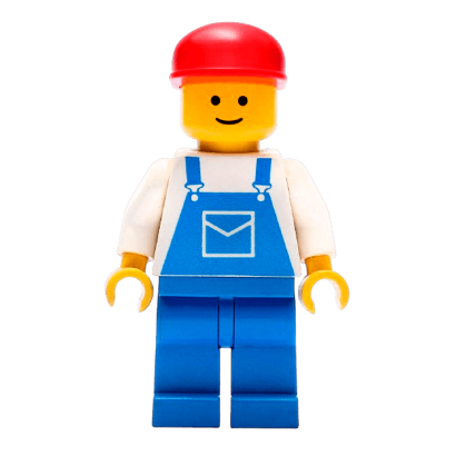 Фігурка Lego People 973pb0201 Overalls Blue with Pocket City ovr003 Б/У - Retromagaz