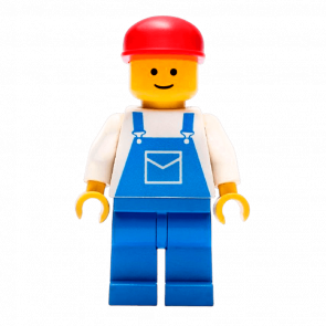 Фігурка Lego 973pb0201 Overalls Blue with Pocket City People ovr003 Б/У - Retromagaz