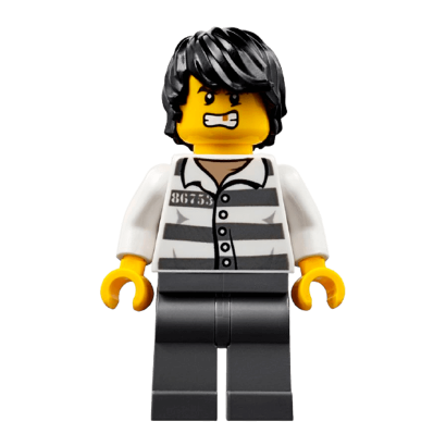 Фігурка Lego Police 973pb1557 Jail Prisoner 86753 City cty0833 Б/У - Retromagaz