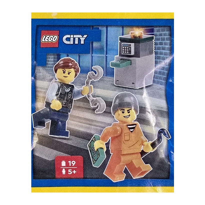 Конструктор Lego Фігурка Police Chase Paper Bag City 952501 cty1699 cty1826 Новий - Retromagaz