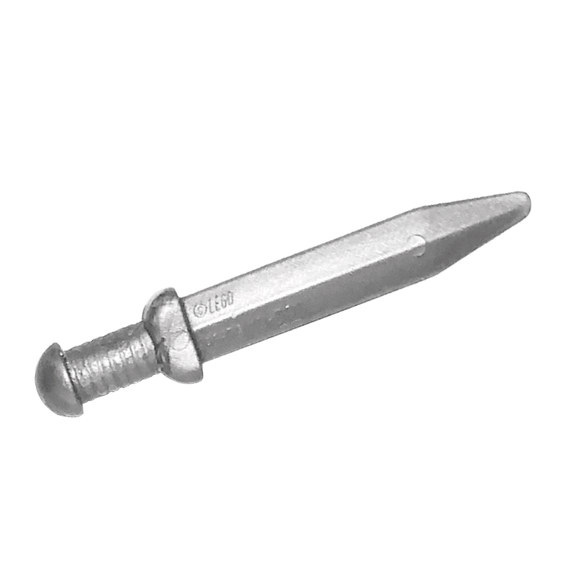 Зброя Lego Меч Roman Gladius 95673 6000291 18034 6093532 Flat Silver Б/У - Retromagaz