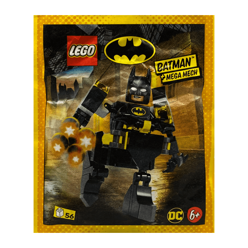 Конструктор Lego Фігурка Batman with Mega Mech Paper Bag Super Heroes 212401 tlm082 Новый - Retromagaz