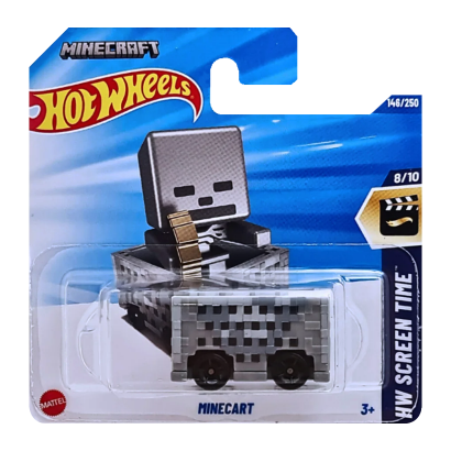 Машинка Базова Hot Wheels Minecraft Screen Time 1:64 HYY82 Grey - Retromagaz