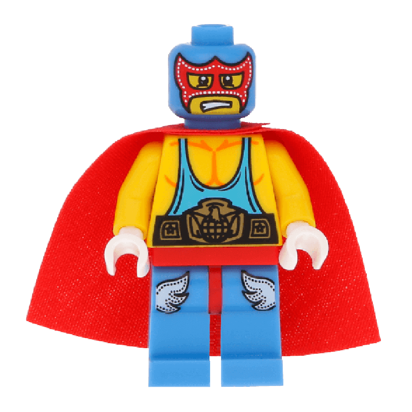 Фигурка Lego Series 1 Super Wrestler Collectible Minifigures col01-10 col010 Б/У - Retromagaz