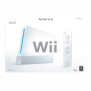 Коробка Nintendo Wii + Тримач Консолі 2шт White Б/У - Retromagaz