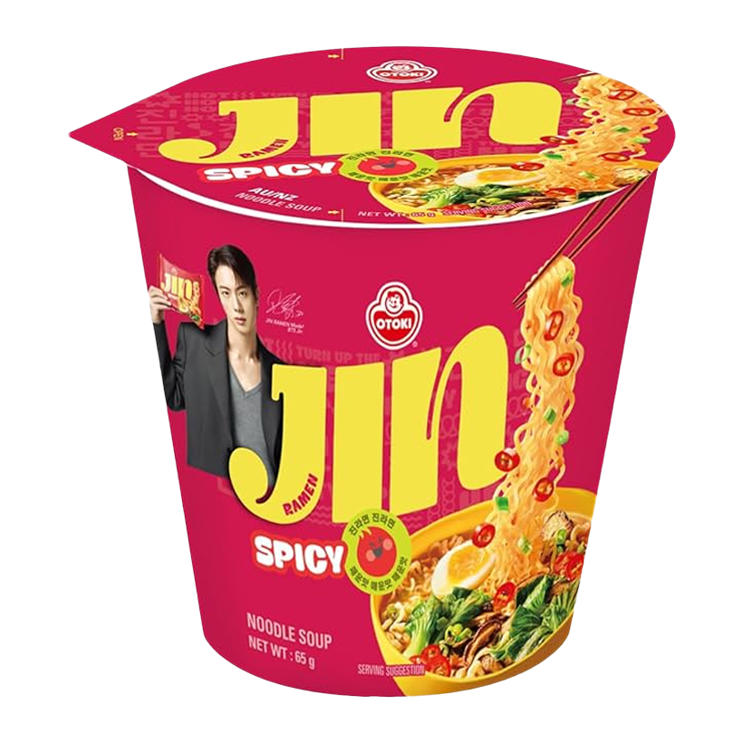 Лапша Ottogi Jin Ramen в Стаканчике Острая 65g - Retromagaz