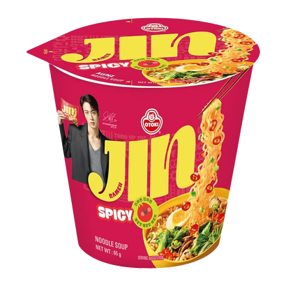 Локшина Ottogi Jin Ramen у Стаканчику Гостра 65g - Retromagaz