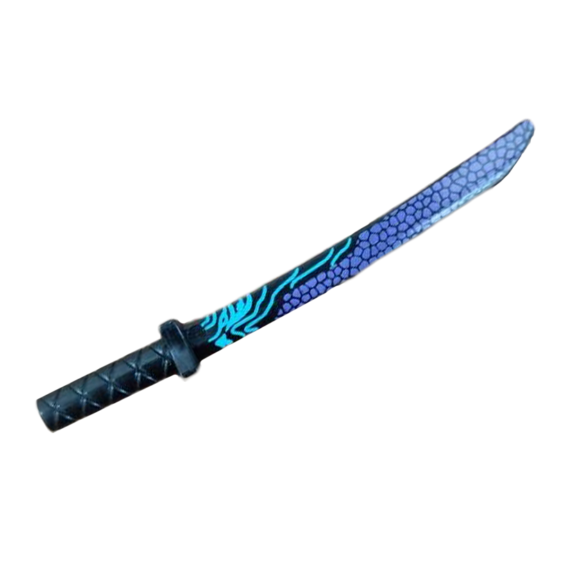 Зброя 4шт RMC Меч Katana Wave Pattern Black Новий - Retromagaz
