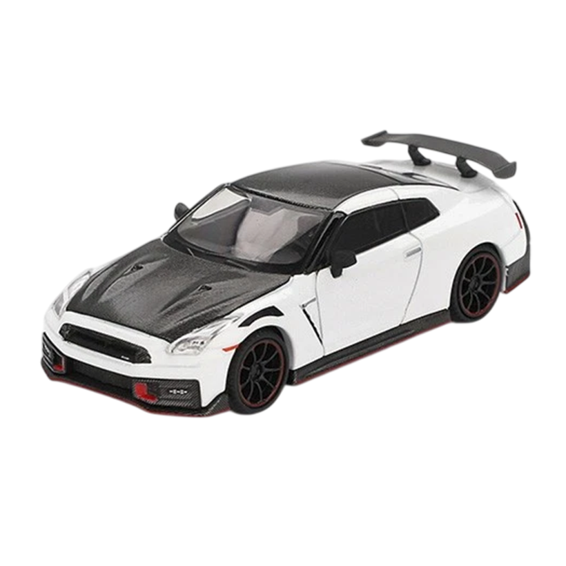 Машинка Premium MINI GT Nissan GT-R Nismo 2024 1:64 MGT01045-CH White - Retromagaz