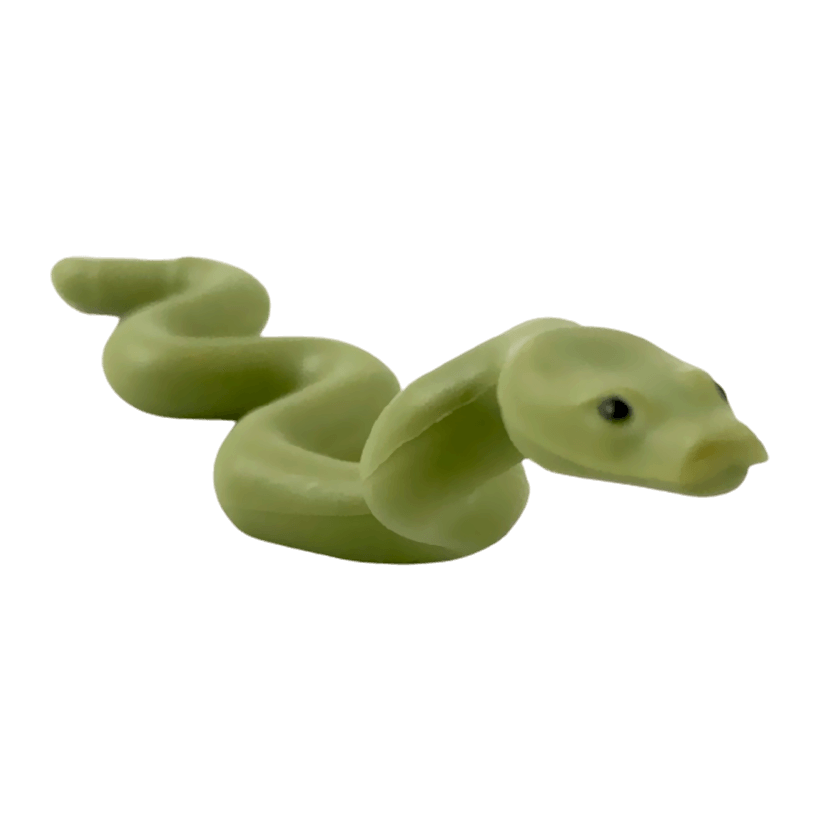 Фігурка Lego Земля Snake Nagini Large with Raised Head with Black Eyes Pattern Animals 38801pb01 6236409 Olive Green Б/У - Retromagaz