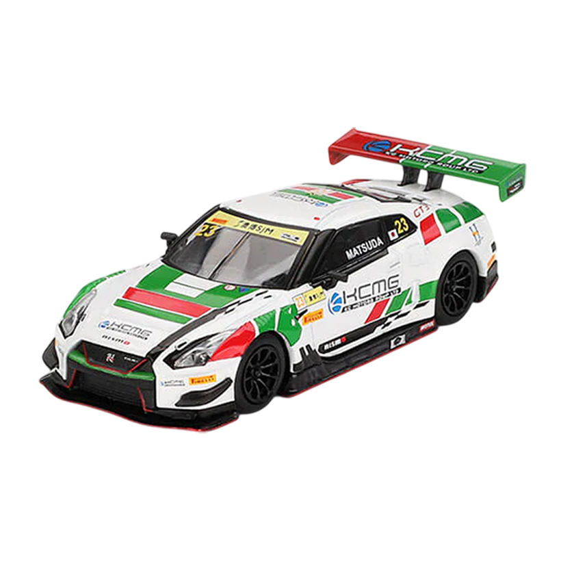 Машинка Premium MINI GT GT-R NISMO GT3 #23 KCMG 2018 FIA GT World Cup Macau 1:64 MGT00593-CH White - Retromagaz