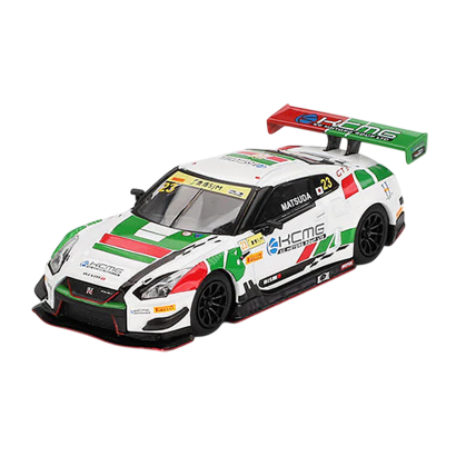 Машинка Premium MINI GT Nissan GT-R NISMO GT3 #23 KCMG 2018 FIA GT World Cup Macau 1:64 MGT00593-CH White Машинка Premium MINI GT Nissan GT-R NISMO GT3 #23 KCMG 2018 FIA GT World Cup Macau 1:64 MGT00593-CH White - Retromagaz