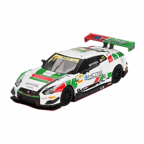Машинка Premium MINI GT Nissan GT-R NISMO GT3 #23 KCMG 2018 FIA GT World Cup Macau 1:64 MGT00593-CH White - Retromagaz