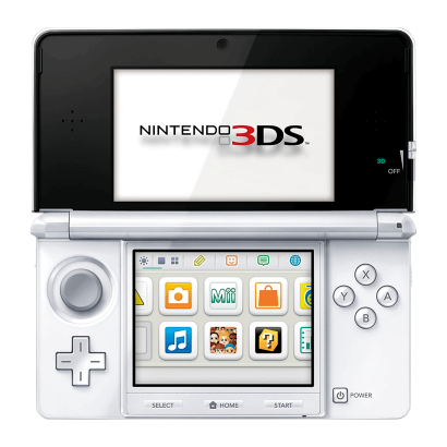Консоль Nintendo 3DS Модифікована 32GB Ice White + 10 Вбудованих Ігор Б/У - Retromagaz